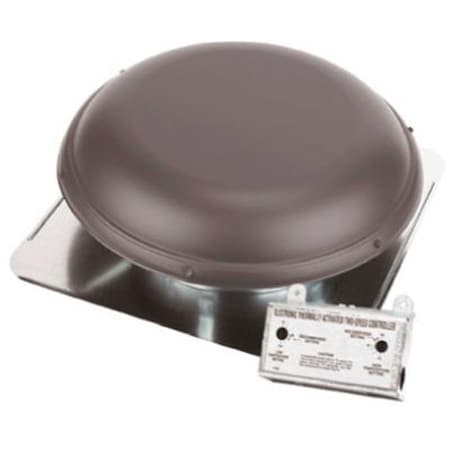 Air-Vent Air Vent 53829 Weatherwood Metal Dome Roof Mounted Power Attic Ventilator 147903